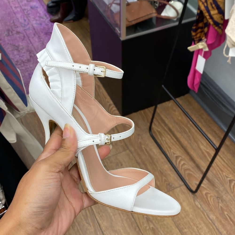 Nib $750 Dahlia Selva Heels